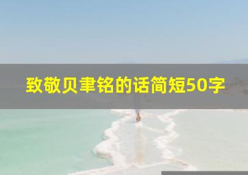 致敬贝聿铭的话简短50字