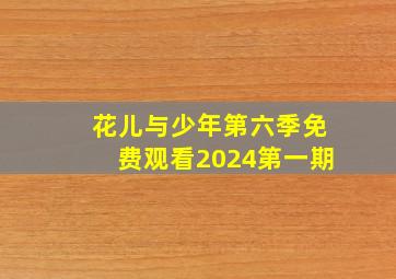 花儿与少年第六季免费观看2024第一期