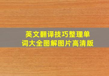 英文翻译技巧整理单词大全图解图片高清版