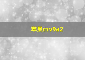 苹果mv9a2