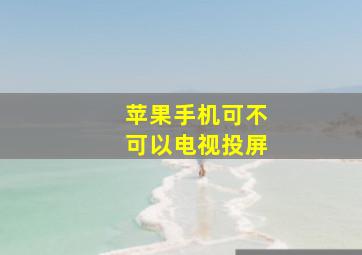 苹果手机可不可以电视投屏