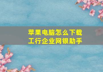 苹果电脑怎么下载工行企业网银助手