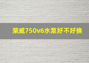 荣威750v6水泵好不好换