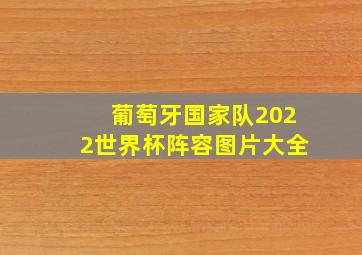 葡萄牙国家队2022世界杯阵容图片大全