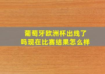 葡萄牙欧洲杯出线了吗现在比赛结果怎么样