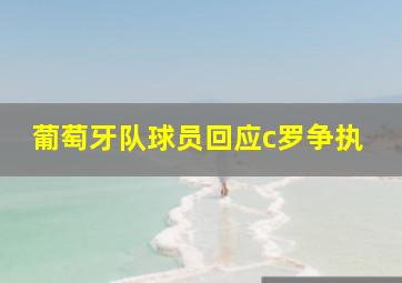 葡萄牙队球员回应c罗争执