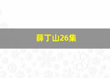 薛丁山26集