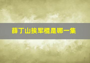 薛丁山挨军棍是哪一集