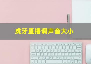 虎牙直播调声音大小