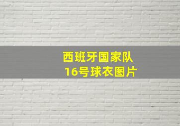 西班牙国家队16号球衣图片