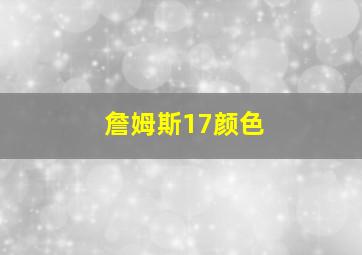 詹姆斯17颜色