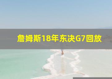 詹姆斯18年东决G7回放