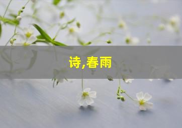 诗,春雨