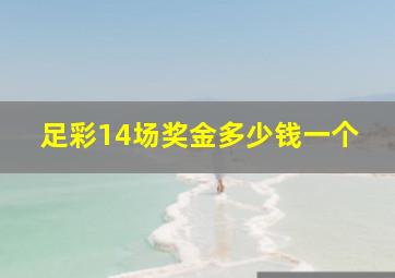 足彩14场奖金多少钱一个