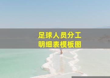 足球人员分工明细表模板图