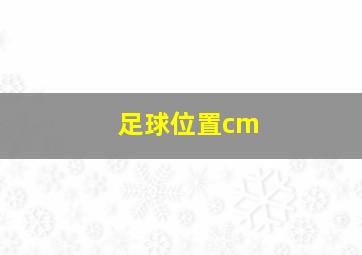 足球位置cm