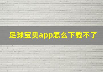 足球宝贝app怎么下载不了