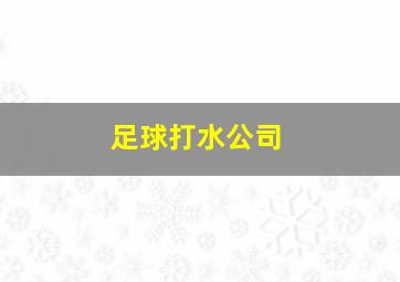 足球打水公司