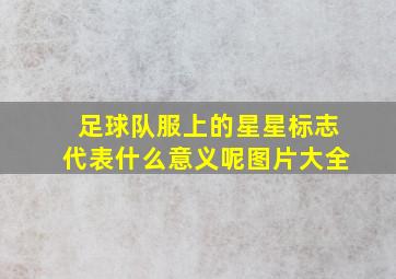 足球队服上的星星标志代表什么意义呢图片大全