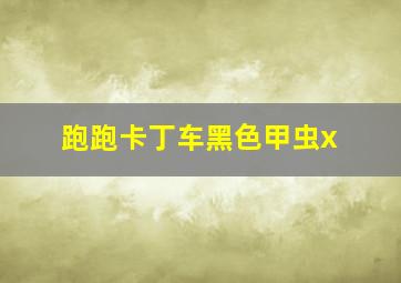 跑跑卡丁车黑色甲虫x