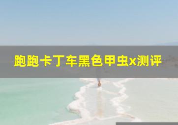 跑跑卡丁车黑色甲虫x测评