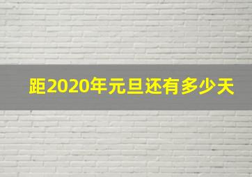 距2020年元旦还有多少天