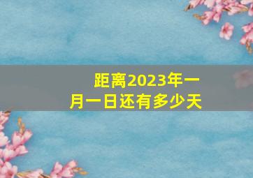 距离2023年一月一日还有多少天