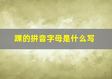 踝的拼音字母是什么写