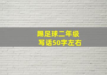 踢足球二年级写话50字左右