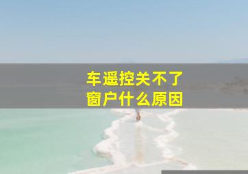 车遥控关不了窗户什么原因