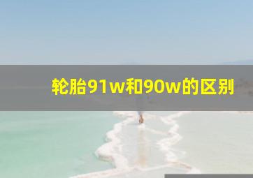 轮胎91w和90w的区别