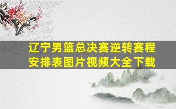 辽宁男篮总决赛逆转赛程安排表图片视频大全下载