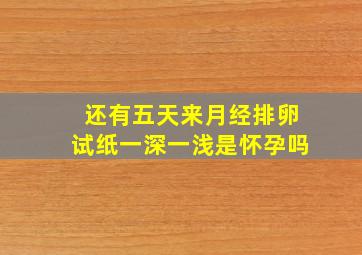 还有五天来月经排卵试纸一深一浅是怀孕吗