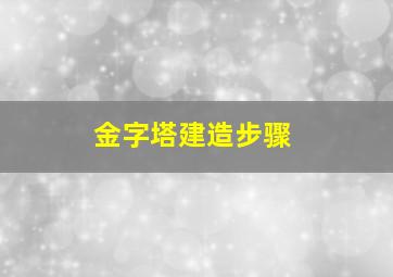 金字塔建造步骤