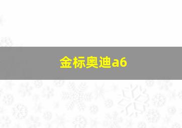 金标奥迪a6