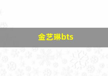 金艺琳bts