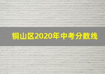 铜山区2020年中考分数线