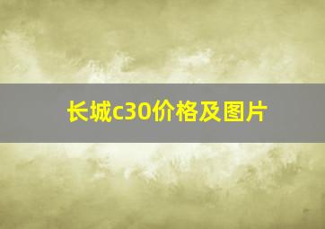 长城c30价格及图片