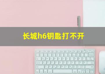 长城h6钥匙打不开