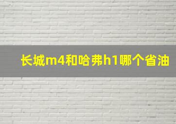 长城m4和哈弗h1哪个省油