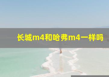 长城m4和哈弗m4一样吗