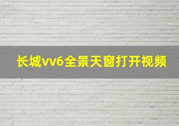 长城vv6全景天窗打开视频