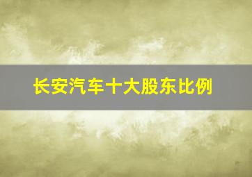 长安汽车十大股东比例