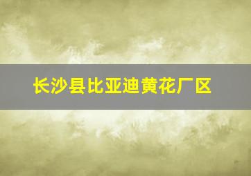 长沙县比亚迪黄花厂区