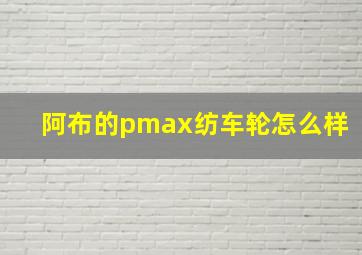 阿布的pmax纺车轮怎么样