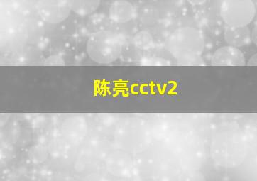 陈亮cctv2