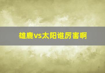 雄鹿vs太阳谁厉害啊