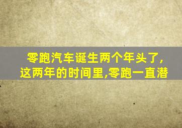 零跑汽车诞生两个年头了,这两年的时间里,零跑一直潜