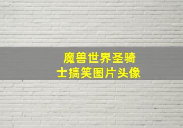 魔兽世界圣骑士搞笑图片头像