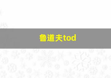 鲁道夫tod